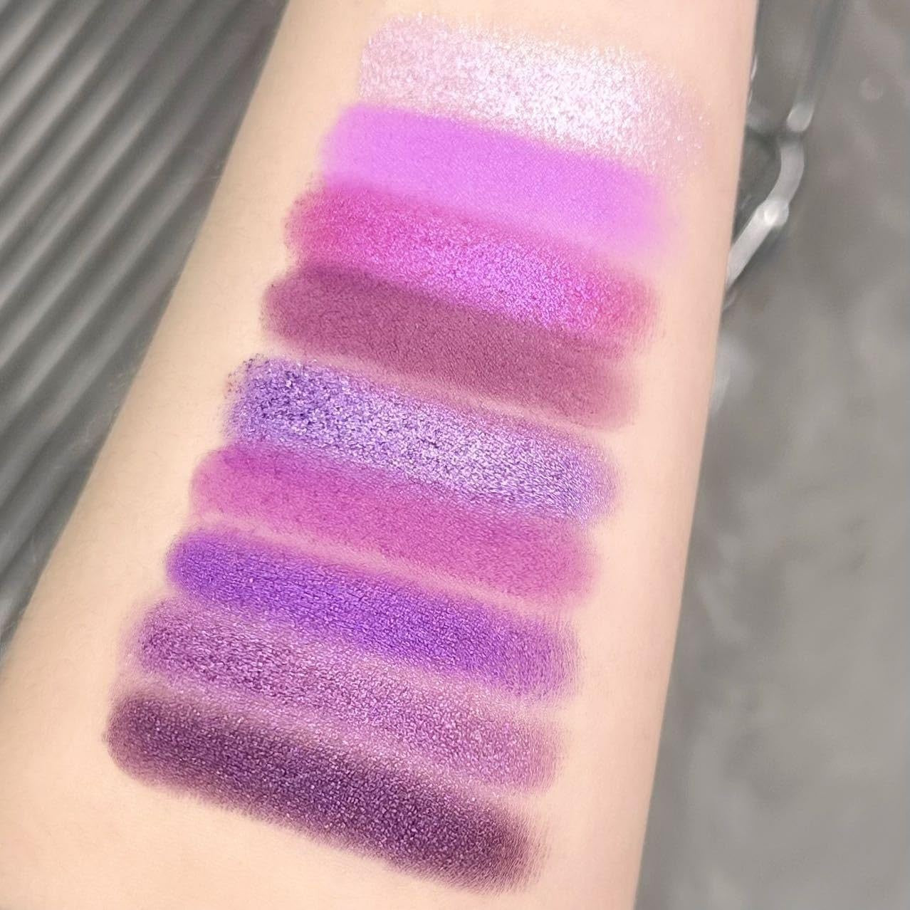 9 Colors Eyeshadow Palette - Purple Theme, High Pigmented