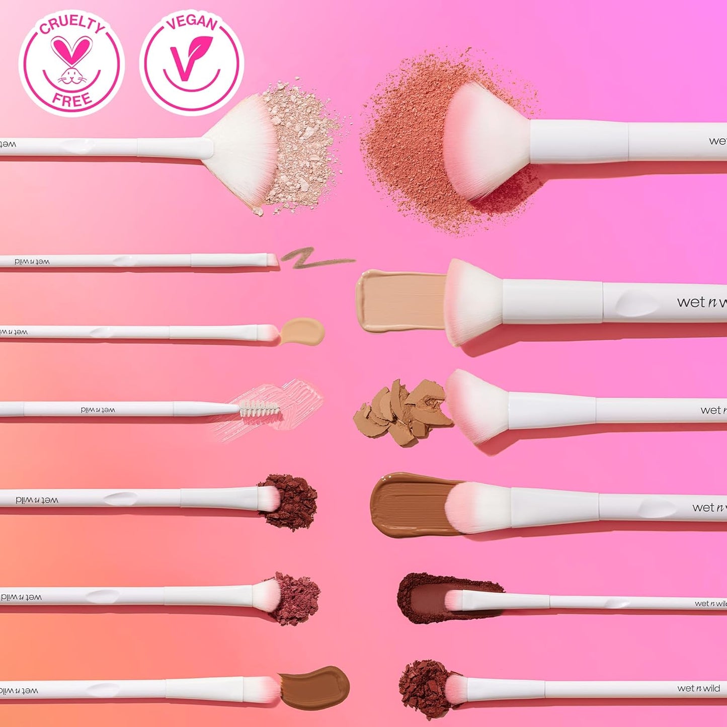 Powder Brush, Ultra-Plush Synthetic Bristles for Flawless Application, Soft Touc