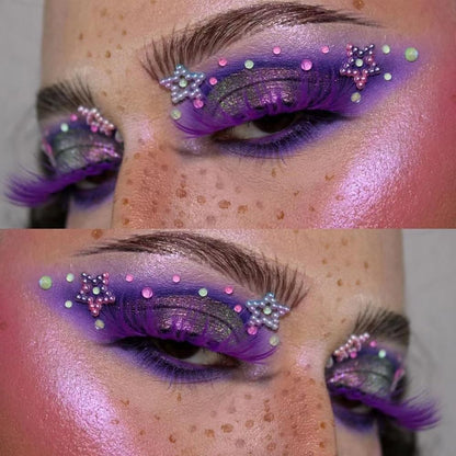 9 Colors Eyeshadow Palette - Purple Theme, High Pigmented