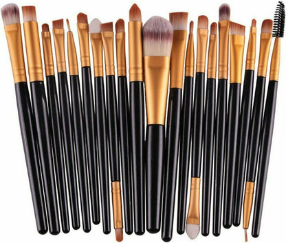 Professional Cosmetic Makeup Brushes Set for Face, Lips, Eyes (20 Piece Kit)