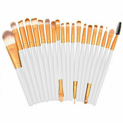 Professional Cosmetic Makeup Brushes Set for Face, Lips, Eyes (20 Piece Kit)