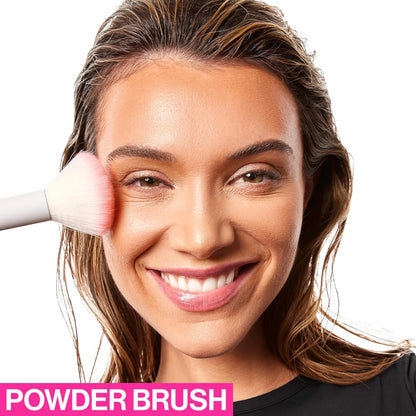Powder Brush, Ultra-Plush Synthetic Bristles for Flawless Application, Soft Touc