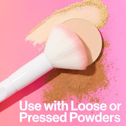 Powder Brush, Ultra-Plush Synthetic Bristles for Flawless Application, Soft Touc